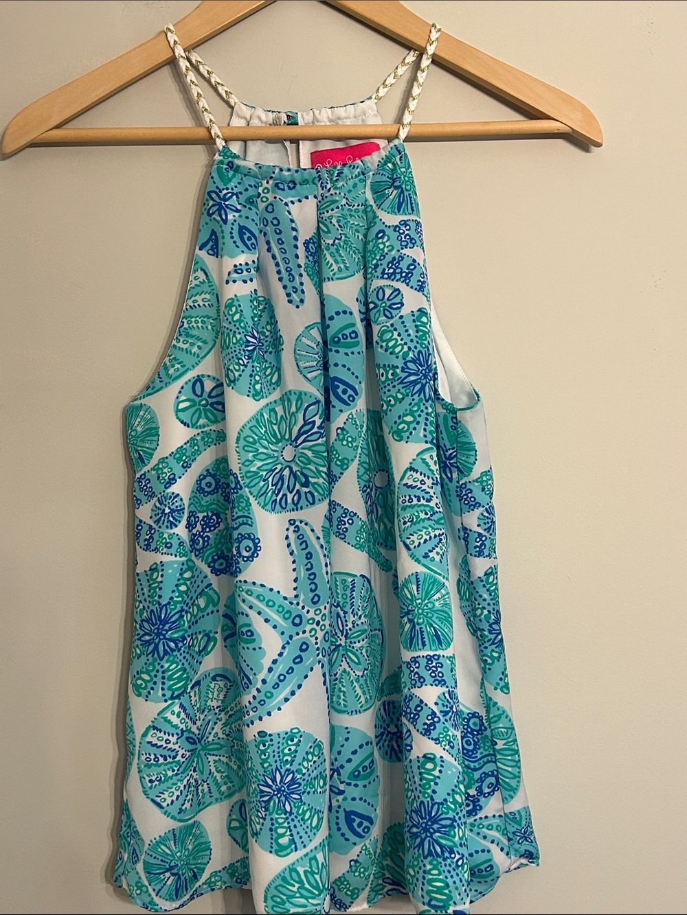 Lilly Pulitzer/Target Collab Turquoise and Blue Sand Dollar Halter